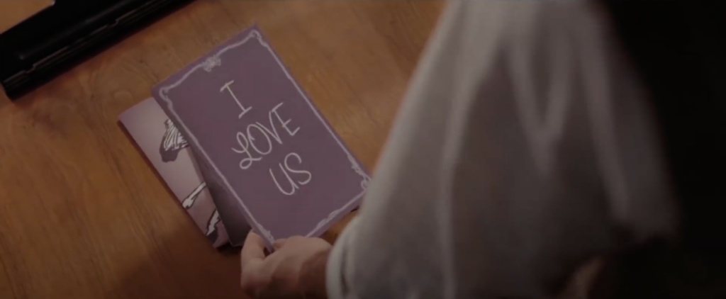 Carte de vœux "je nous aime".