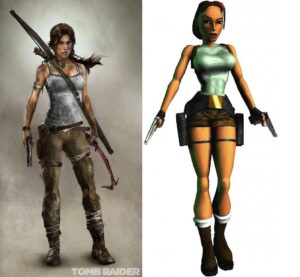 Lara Croft 2013 VS 1996