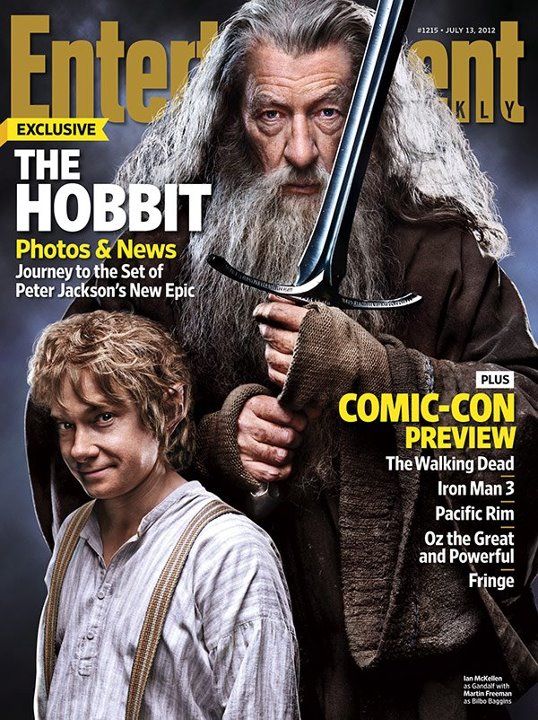 The hobbit en couverture d'Entertainment Weekly