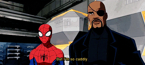 Spiderman avec Nick Fury